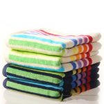 Multi-Colour Striped Set of Towel in UK and Australia