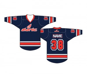 navy blue hockey jersey