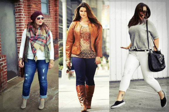 plus size jeans in store