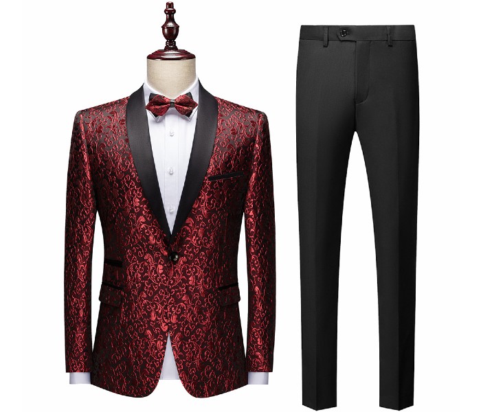 Foreign Trade Cherry Red Mens Designer Suits Manufacturer in USA ...
